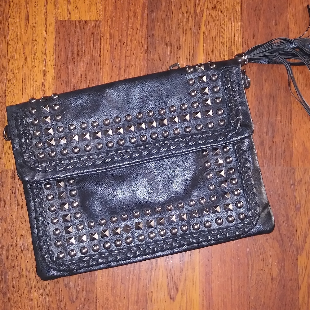 Lionel black studded bag